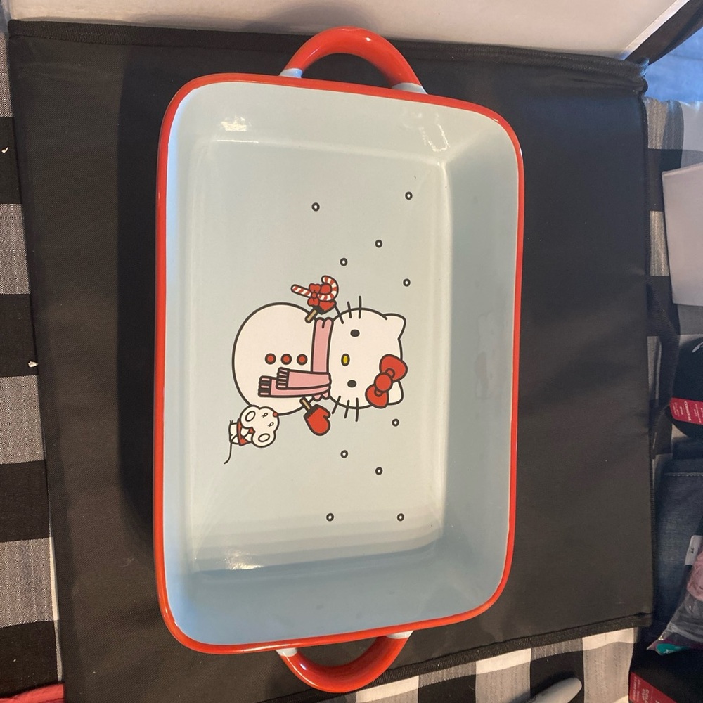 Hello Kitty Baking Dish with Red Trim